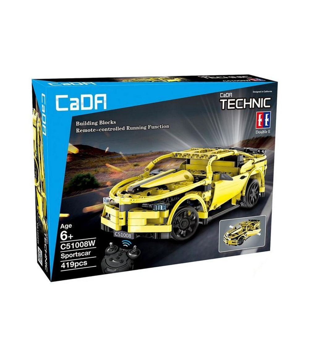 Р/У конструктор CaDA Technic спортивная машина (419 деталей)