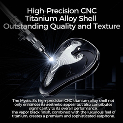 Наушники проводные LETSHUOER Mystic 8, без микрофона, внутриканальные, 4.4 мм