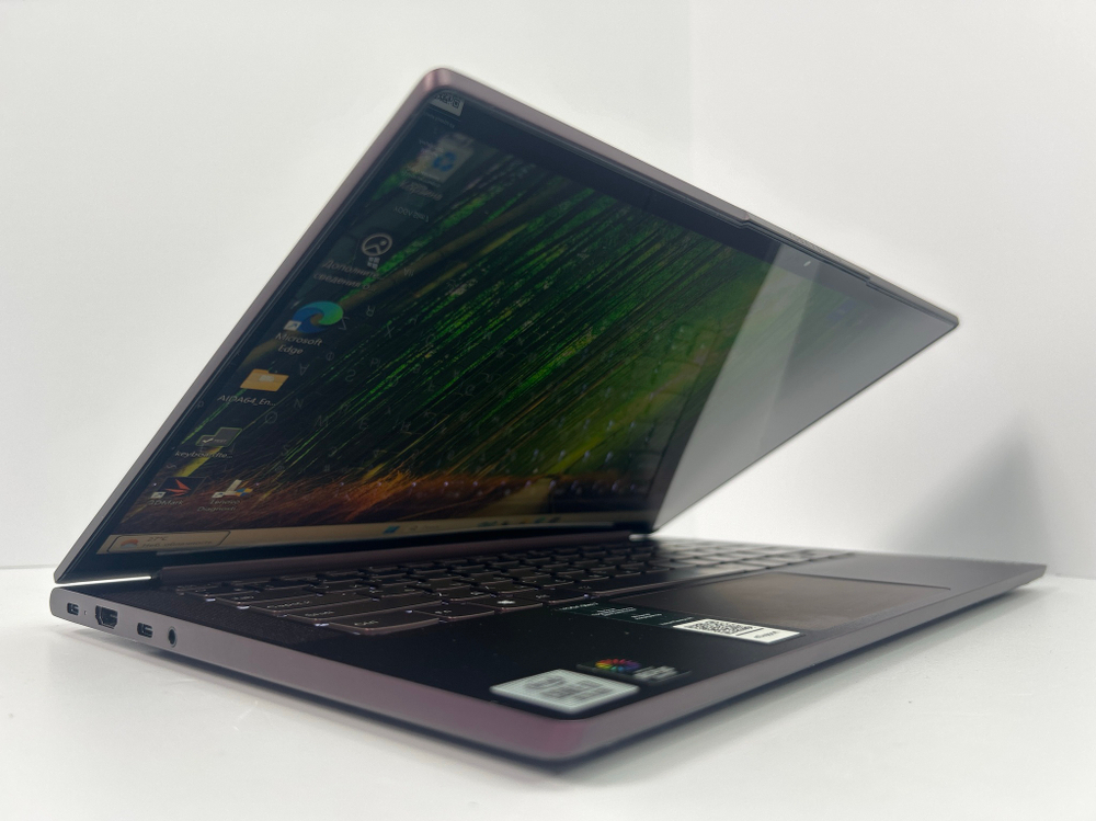 Ноутбук Lenovo Yoga Slim 7i 14IIL05 (82A10085RU) 14"/Intel Core i7-1065G7/RAM 16GB/SSD 512GB/Intel Iris Plus Graphics/1920*1080/IPS/Windows 11/Подсветка кл-ры: LED/Орхидея. Состояние: C1