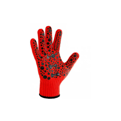 АлТекс/Сибшнур Перчатки трикотаж с ПВХ Премиум Колор красный р.9