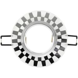 Светильник встраиваемый cо светодиодной подсветкой ЭРА DK LD47 SL /1 под лампу MR16 GU5.3 белый/белый