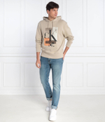 Худи CONNECTED LAYER LANDSCAPE CALVIN KLEIN JEANS - бежевый(J30J324310)