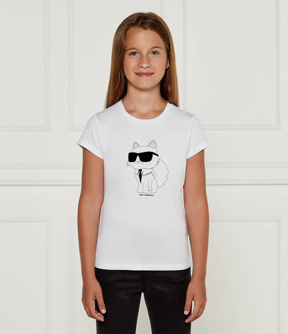 Футболка Karl Lagerfeld Kids - белый(Z30211)