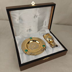 Набор с рюмочкой "Малахитовый"