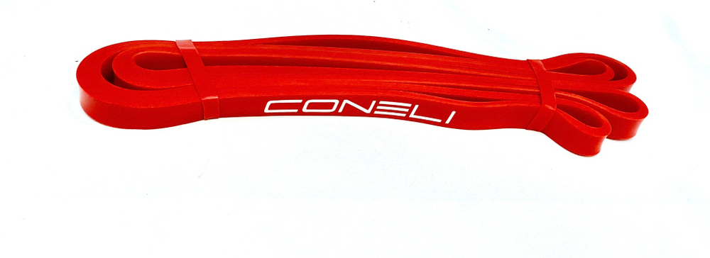 Эспандер лента латекс Coneli 2080x4,5x13 12 кг красный
