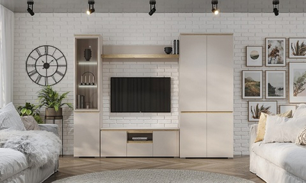 Гостиная "Гретта" Кашемир/Дуб экспресив песочный Композиция №1