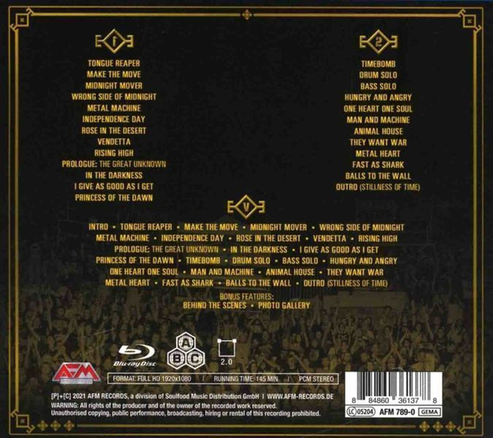 U.D.O. / Live In Bulgaria 2020 (Pandemic Survival Show)(Blu-ray+2CD)