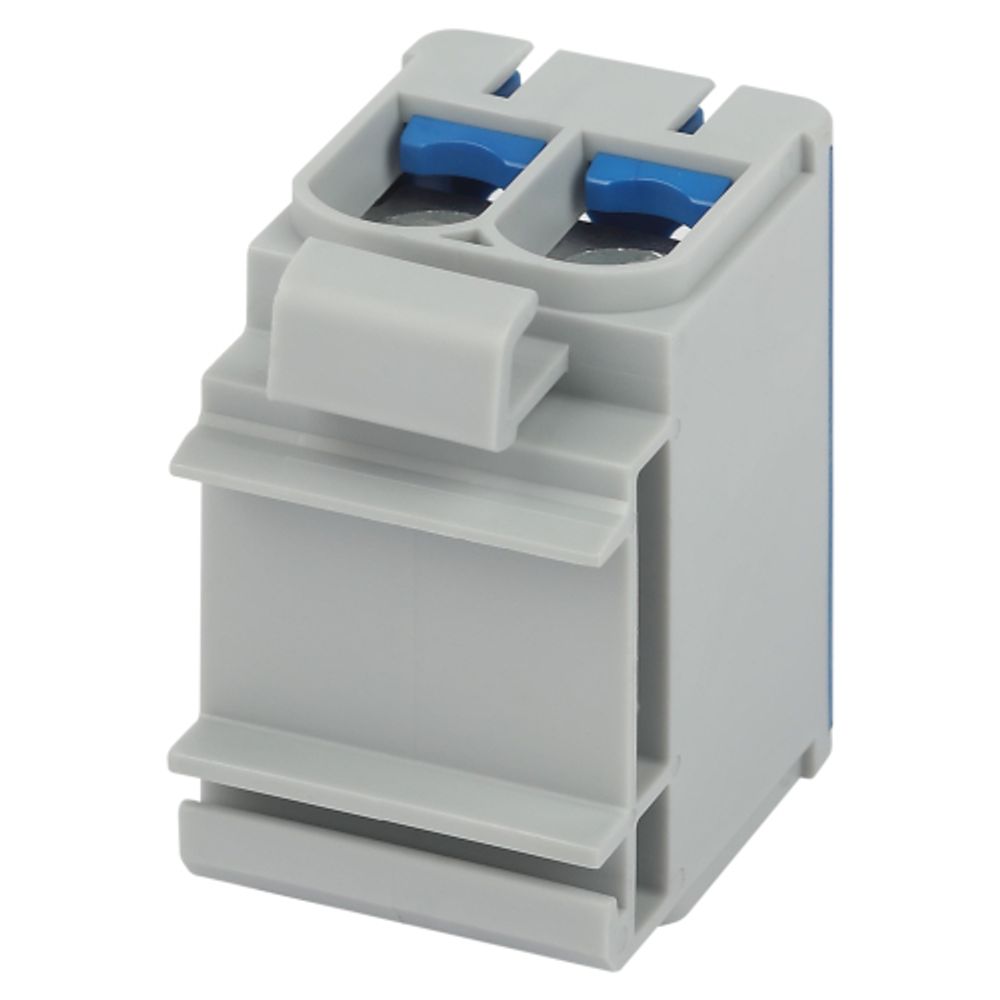 Клемма силовая вводная КСВ ЭРА NO-224-138 двойная (KE66.2) 6-50 мм2 синяя N