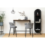 Стул полубарный haugen, темно-серый/светло-серый