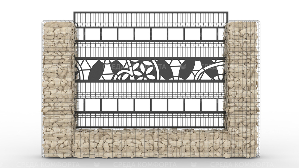 Забор 3Д ZBR0082