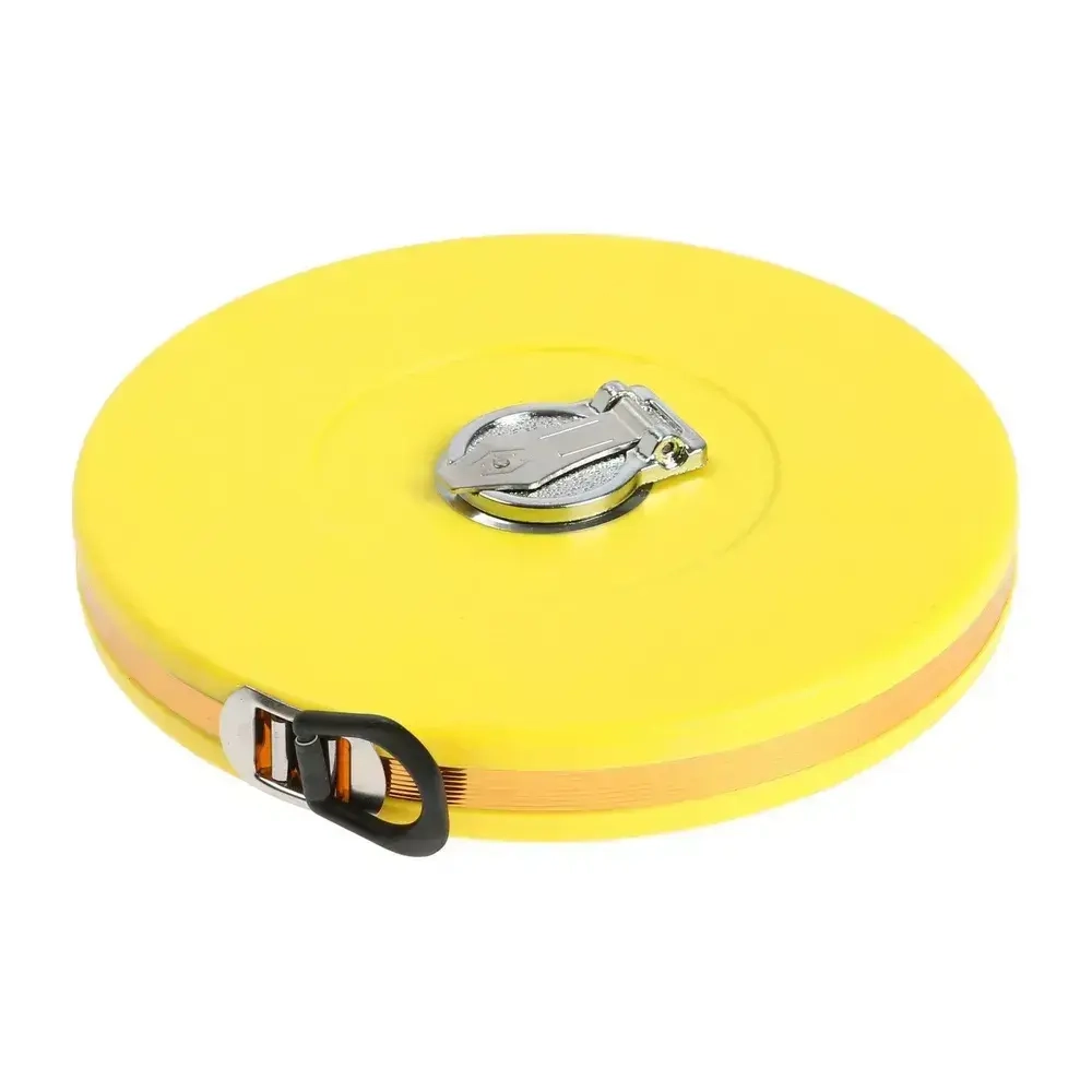 Строительная рулетка 50 м / металл 13 мм / с ручкой и кольцом