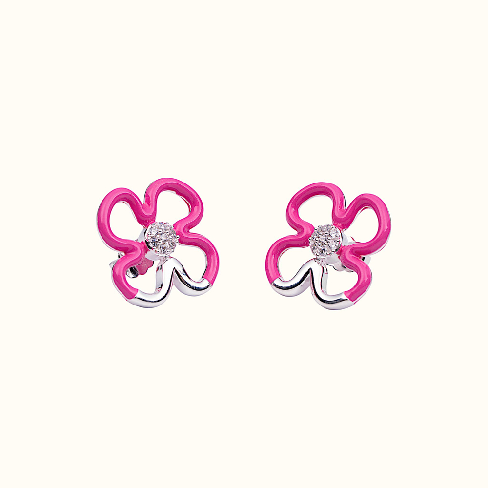 Серьги Bloom Pink