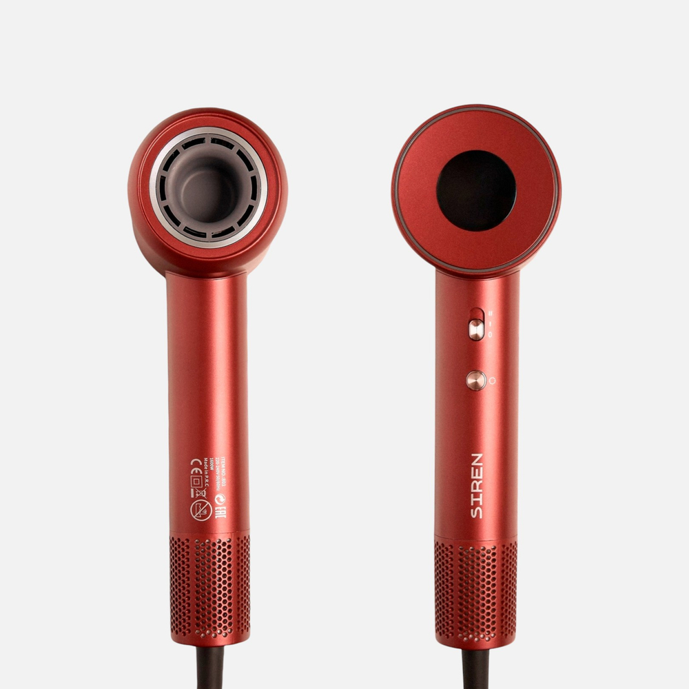 Профессиональный фен Siren LED 801 maroon 1600 Вт Mark Shmidt