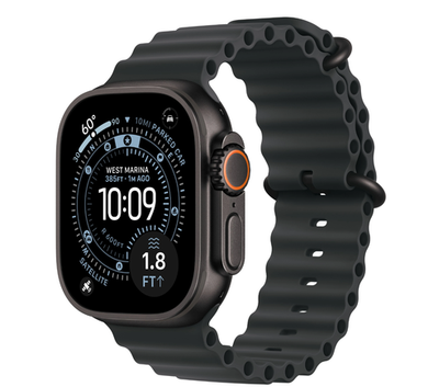 Умные часы Apple Watch Ultra 3 49mm Black Ti Black Ocean Band (MF0M4)