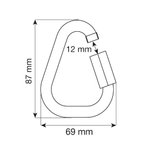 Соединительной элемент DELTA QUICK LINK 10 mm inox (Camp)