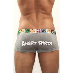 Мужские трусы хипсы серые Angry Birds Grey