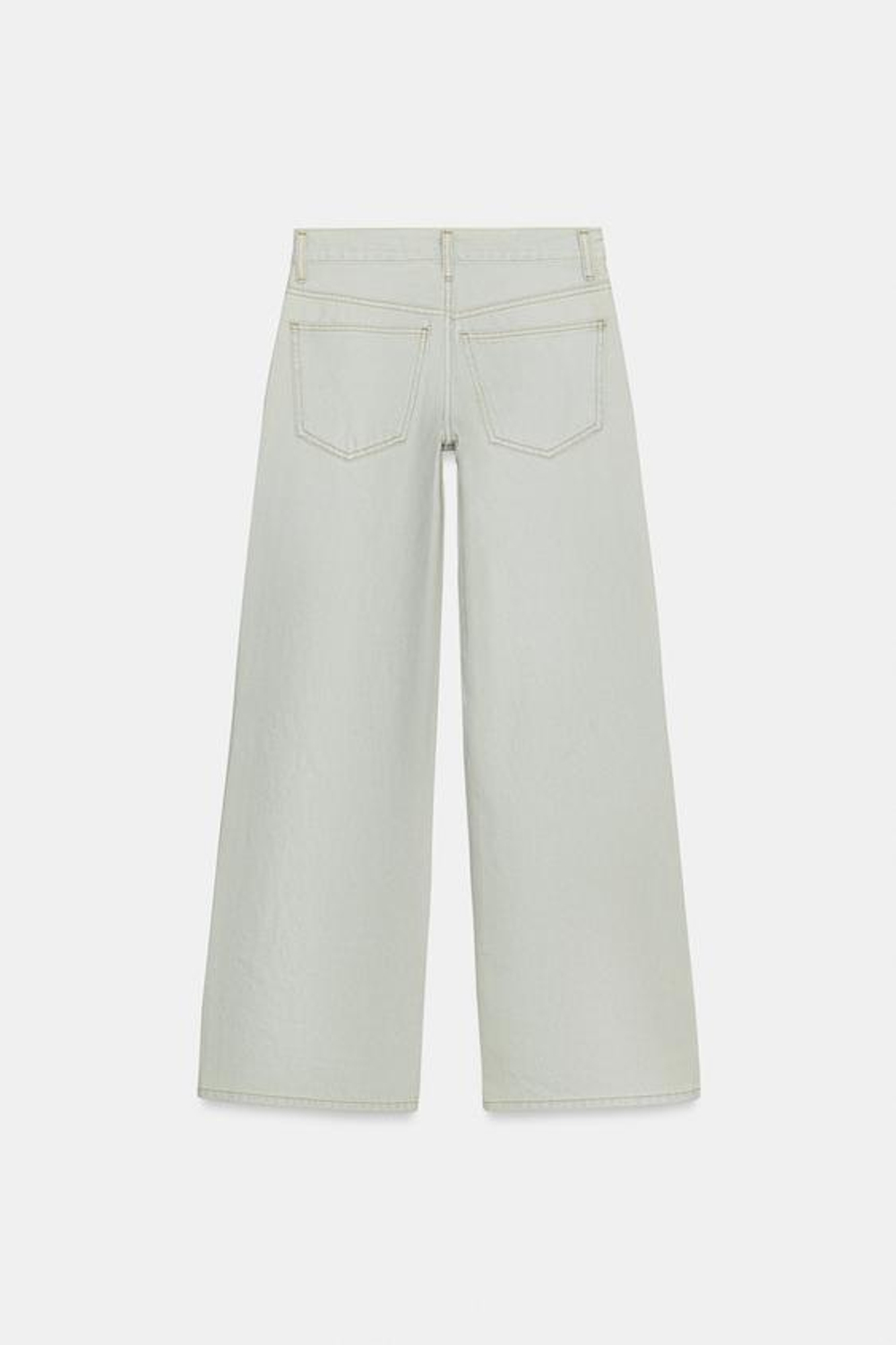 ZARA ДЖИНСЫ RELAXED-FIT С НИЗКОЙ ПОСАДКОЙ И РАЗРЫВАМИ — ZW COLLECTION, ГОЛУБОЙ