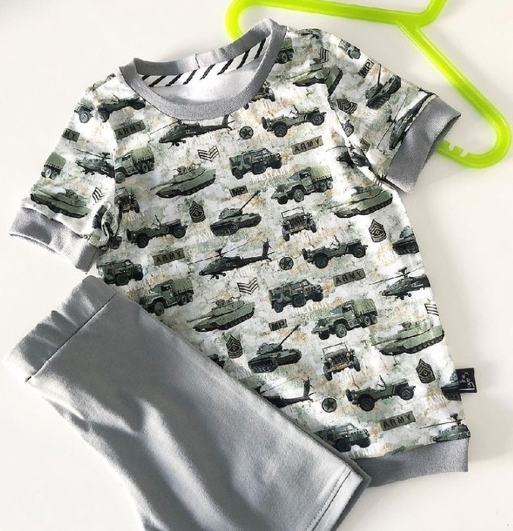 Кулир (принт). Военная техника, 0,65м