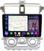 Магнитола для Mitsubishi Colt 6 2002-2012, Colt Plus (правый руль, рамка серебро) - FarCar GX9-9626F2S монитор 9.5" 2K QLED на Android 14, TS20, 6+128Гб, CarPlay, 4G SIM-слот