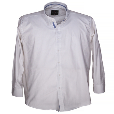 Рубашка однотонная длинный рукав