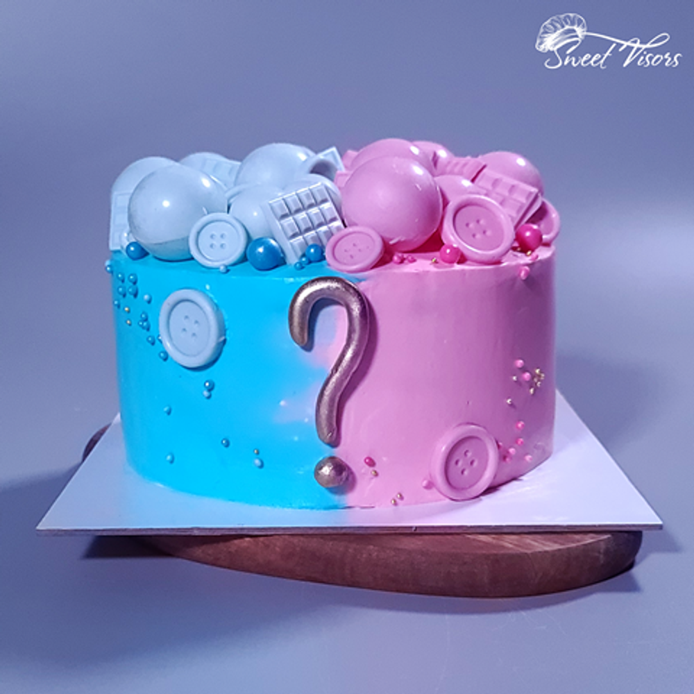 Торт на определение пола ребенка Кондитерская Sweet Visors Сладкие Козырьки Светланы Дегтеревой