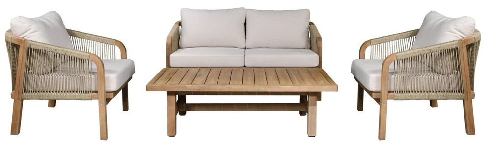 Комплект деревянной мебели Tagliamento Ravona KD, натуральный, бежевый