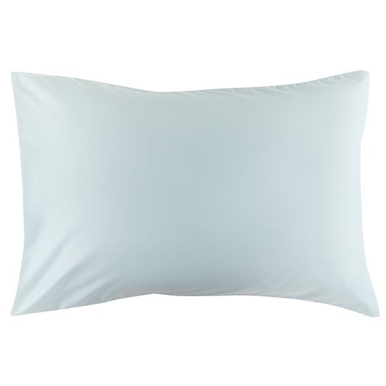 Набор из двух наволочек из сатина голубого цвета из коллекции essential, 50х70 см
