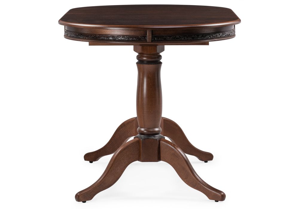 Деревянный стол Джил 140(180)х80х78 орех / коричневая патина