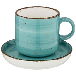 ЧАЙНАЯ ПАРА BRONCO "NATURE" 300 МЛ, БИРЮЗОВЫЙ (МАЛ=2/КОР=24НАБ.)