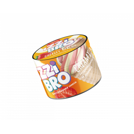 Бестабачная смесь IZZIBRO с ароматом Мороженое с клубникой и дыней (Creamy Macho), 50 гр