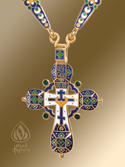 Крест «ГОЛГОФСКИЙ КРЕСТ С ЦАТОЙ. ТРОПАРЬ КРЕСТУ» (праздничный)