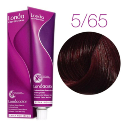 Londa Color стойкая крем-краска, 5/65 светлый шатен фиолетово-красный micro reds, 60мл