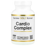 California Gold Nutrition, комплекс для здоровья сердца со смесью CardioAmino, смесью CardioPhyto и коэнзимом Q10, 180 растительных капсул