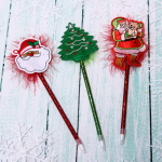 Ручка шариковая «Новогодняя сказка», 3 дизайна, два цвета, 23 см