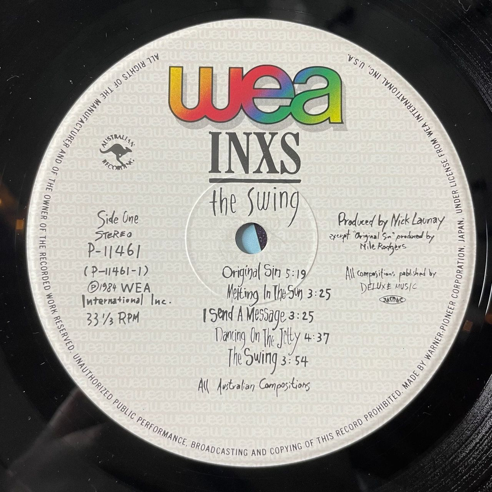 Винтажная виниловая пластинка LP INXS The Swing (Japan 1984) (No Obi) Original Sin