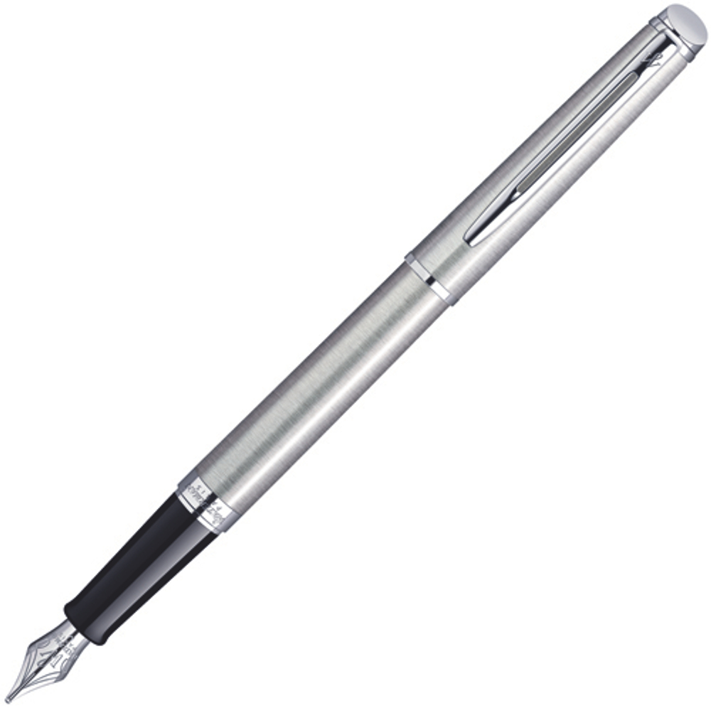 Перьевая ручка Waterman Hemisphere Essential Stainless Steel CT S0920410 с палладиевым покрытием в подарочной упаковке