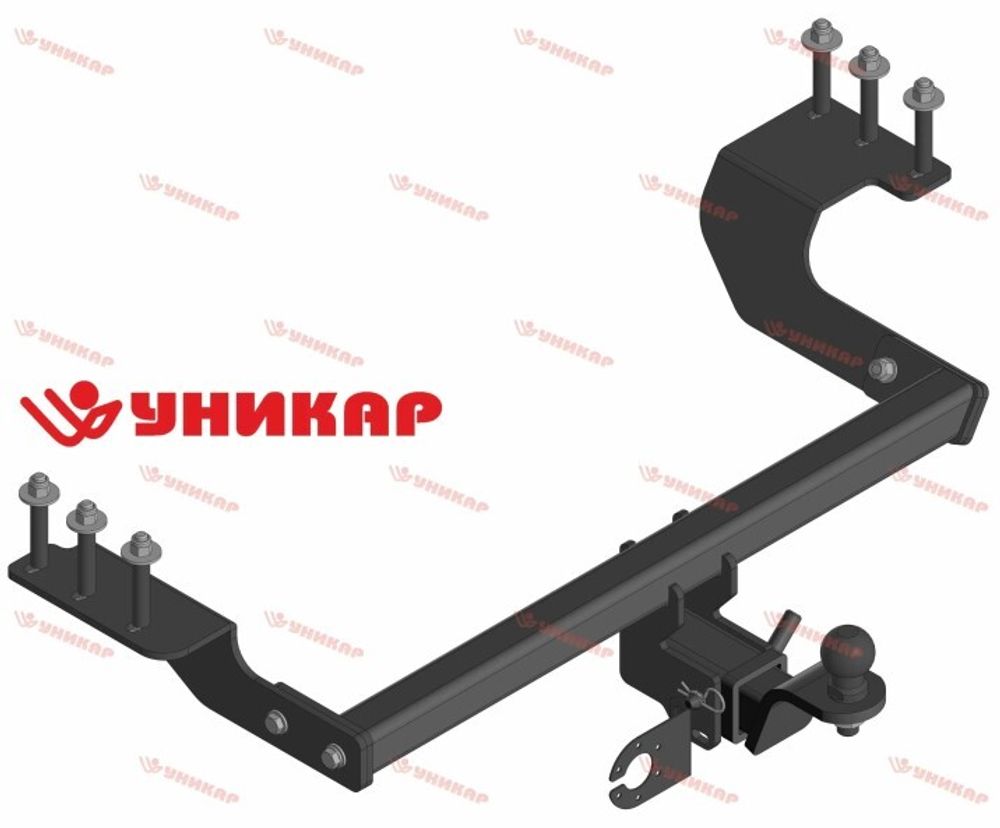 Фаркоп Haval M6 II поколение с 2021 г. (без электрики) под квадратное дышло (Уникар)