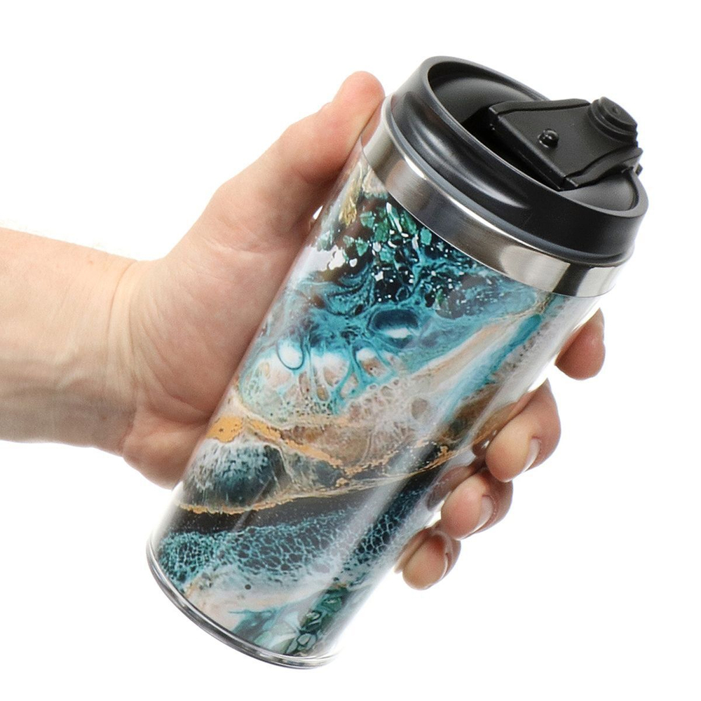 Термокружка 0.42 л, Daniks, Камень, колба нерж сталь, FD-06-14