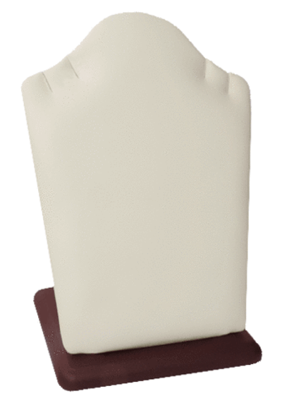 Бюст плоский/4 прорези на плечиках/квадратное основание/ф.№5 (резинка)