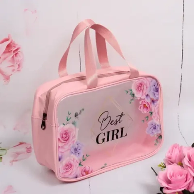 Косметичка универсальная «Best girl», цвет как на фото, 21*31*12см