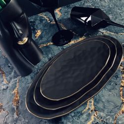 Lenardi 118-012 Овальное блюдо 26х15х2см МАРОККО в под.уп.(х36)Фарфор