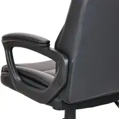 Кресло BRABIX "Forex EX-529", экокожа, разборное пятилучие, черное, 532980