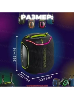 Портативная колонка Party 600, 300Вт, серый