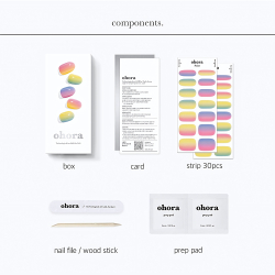 ohora Gel Nail Sticker N Pastel - наклейки для ногтей, 1 шт.