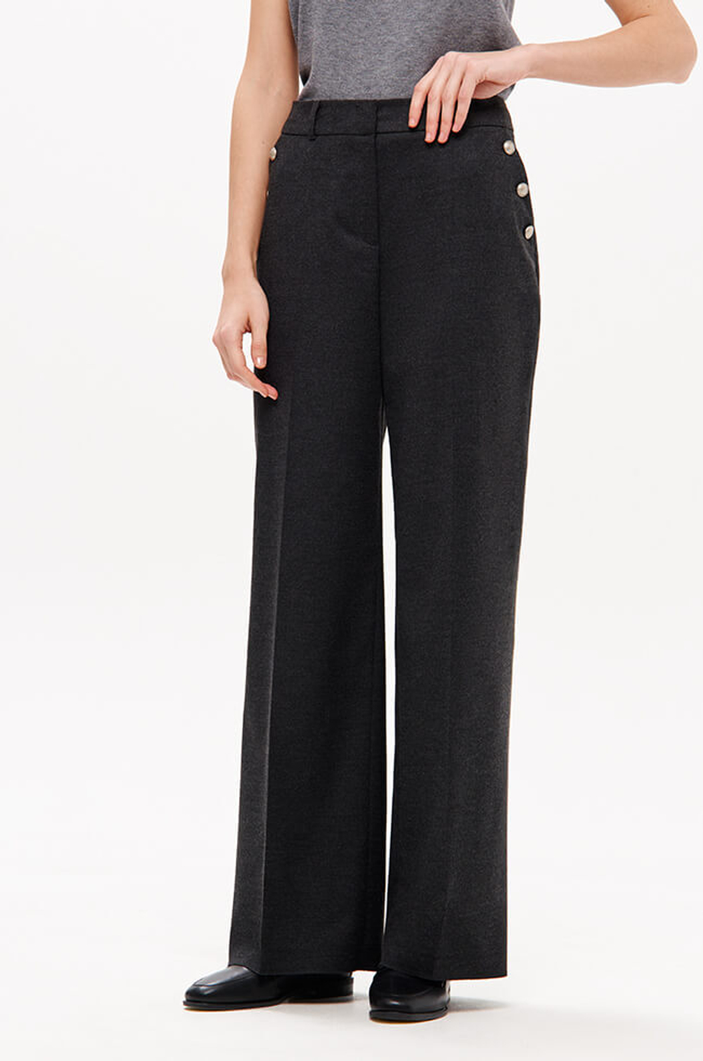 31198 Брюки женские (темно-серый)