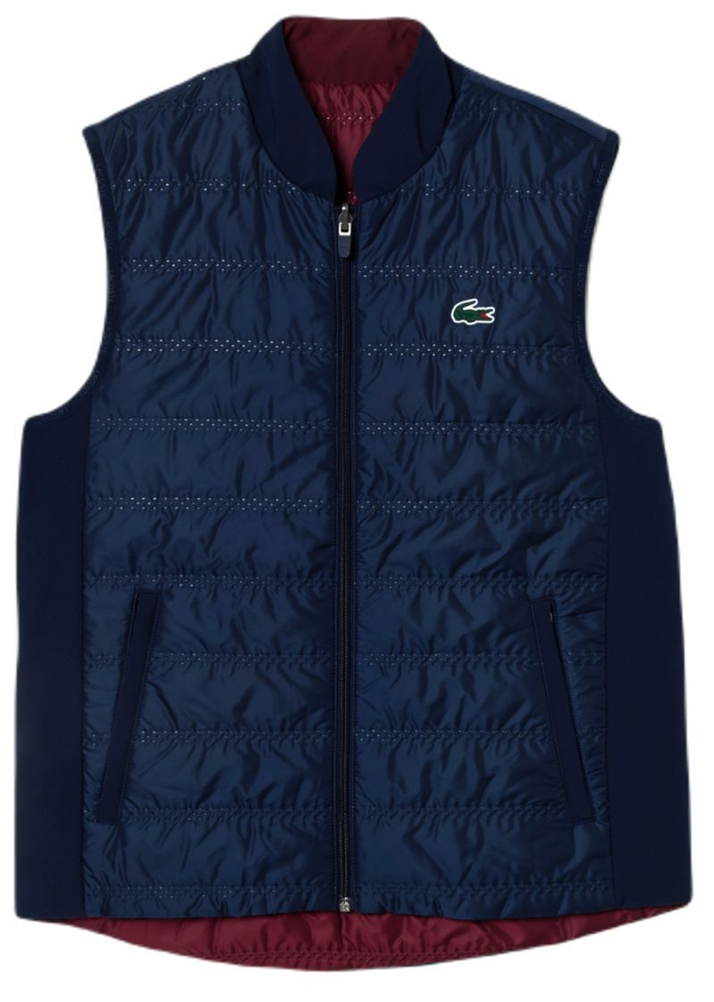 Женская теннисная жилетка Lacoste Sport Reversible Golf Vest - navy blue/bordeaux