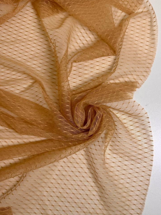 Сетка жакард ромб мелкий, беж