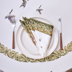 НАБОР САЛФЕТОК ИЗ 2-Х ШТ "ОХОТА" 40Х40СМ, ТВИЛ, 100% ХЛОПОК, ЛИСА