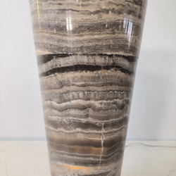 Раковина напольная из оникса Grey ON-04202 (45*45*90)