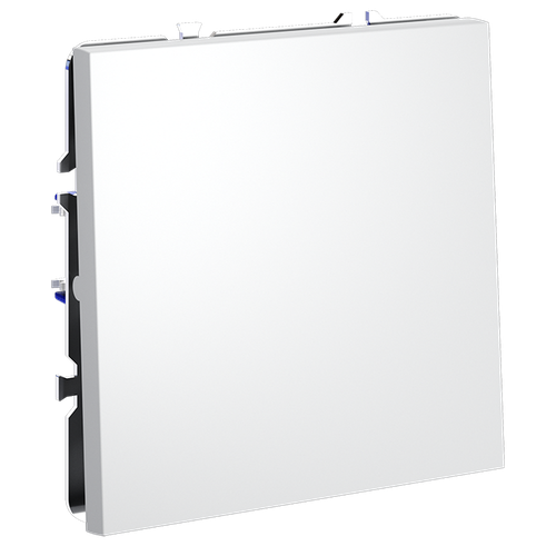 Выключатель с самовозвратом встраиваемый VOLTUM S70 одноклавишный 10А, (белый матовый)